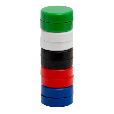 Magneti per lavagne bianche 35 mm Q-Connect nero - conf. 10 pz - KF02644